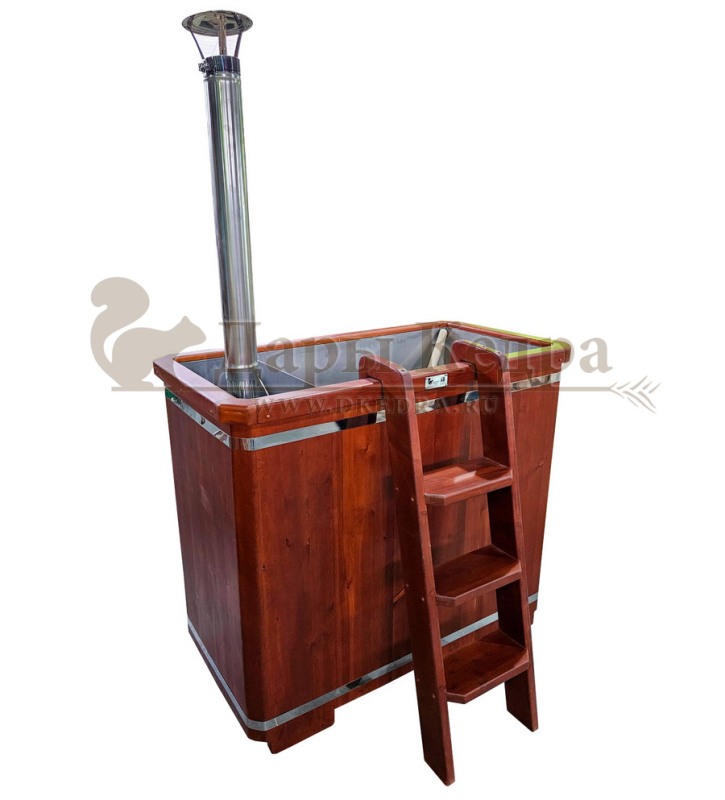 Фурако прямоугольная с металлической вставкой и встроенной печью